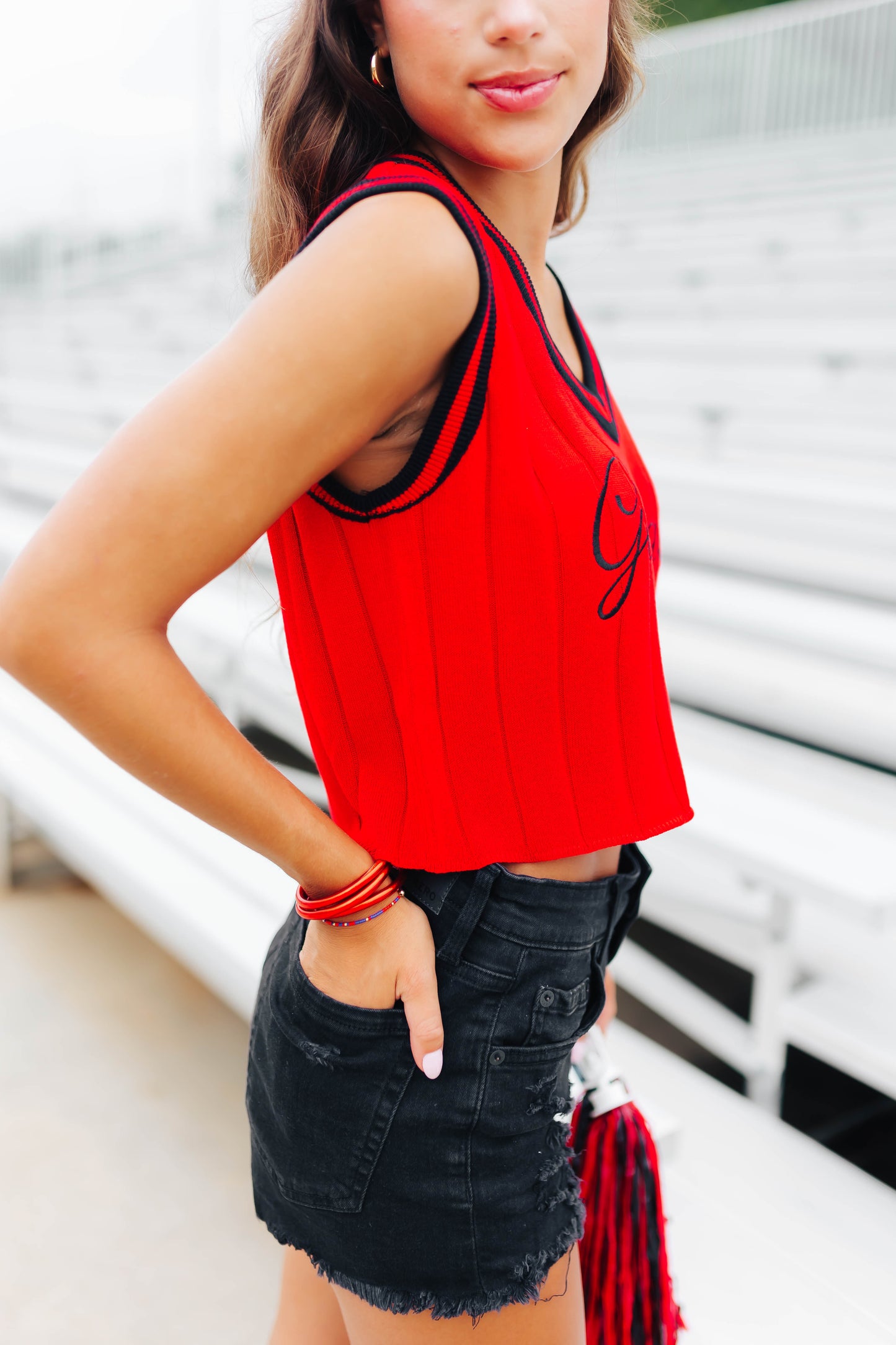 Georgia Ribbed Sweater Vest