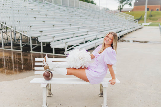 Lavender Ribbon Romper