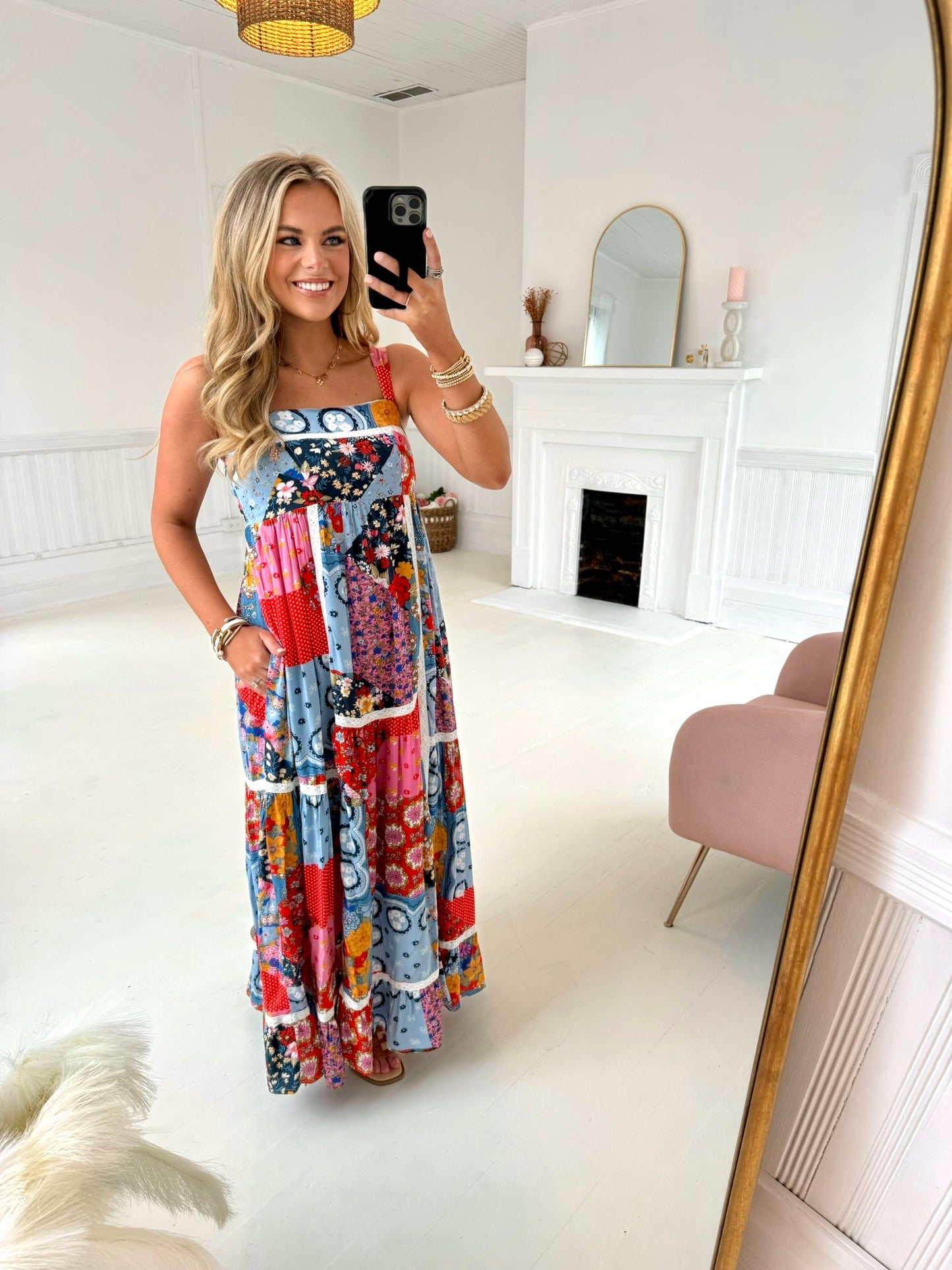 Isle of Palms Patterned Maxi Dress