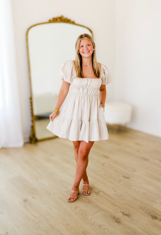 Melinda Linen Dress