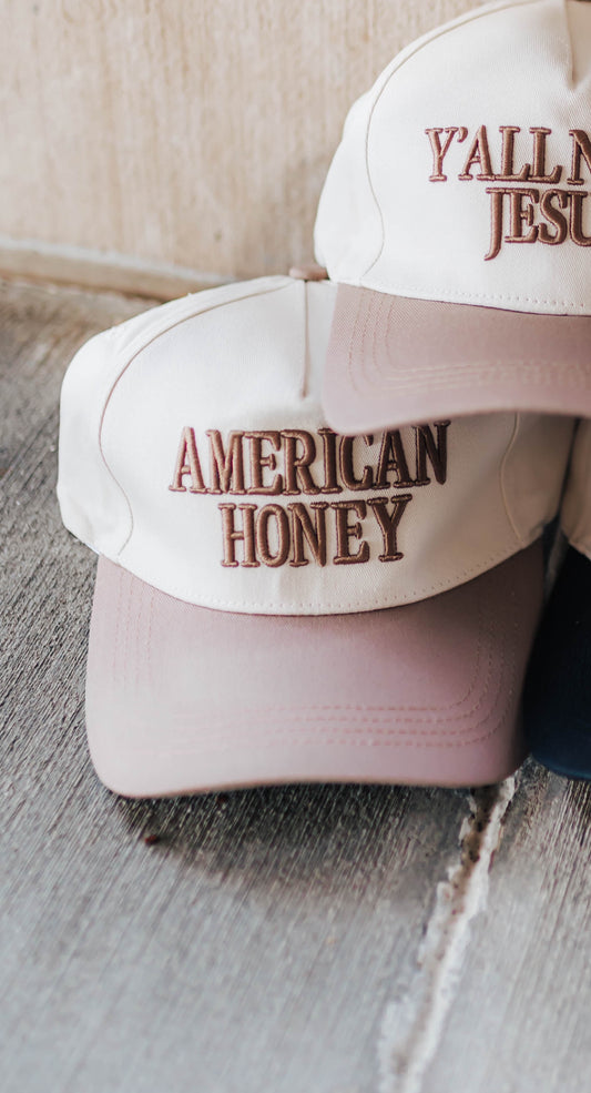 "American Honey" Mocha Trucker Hat