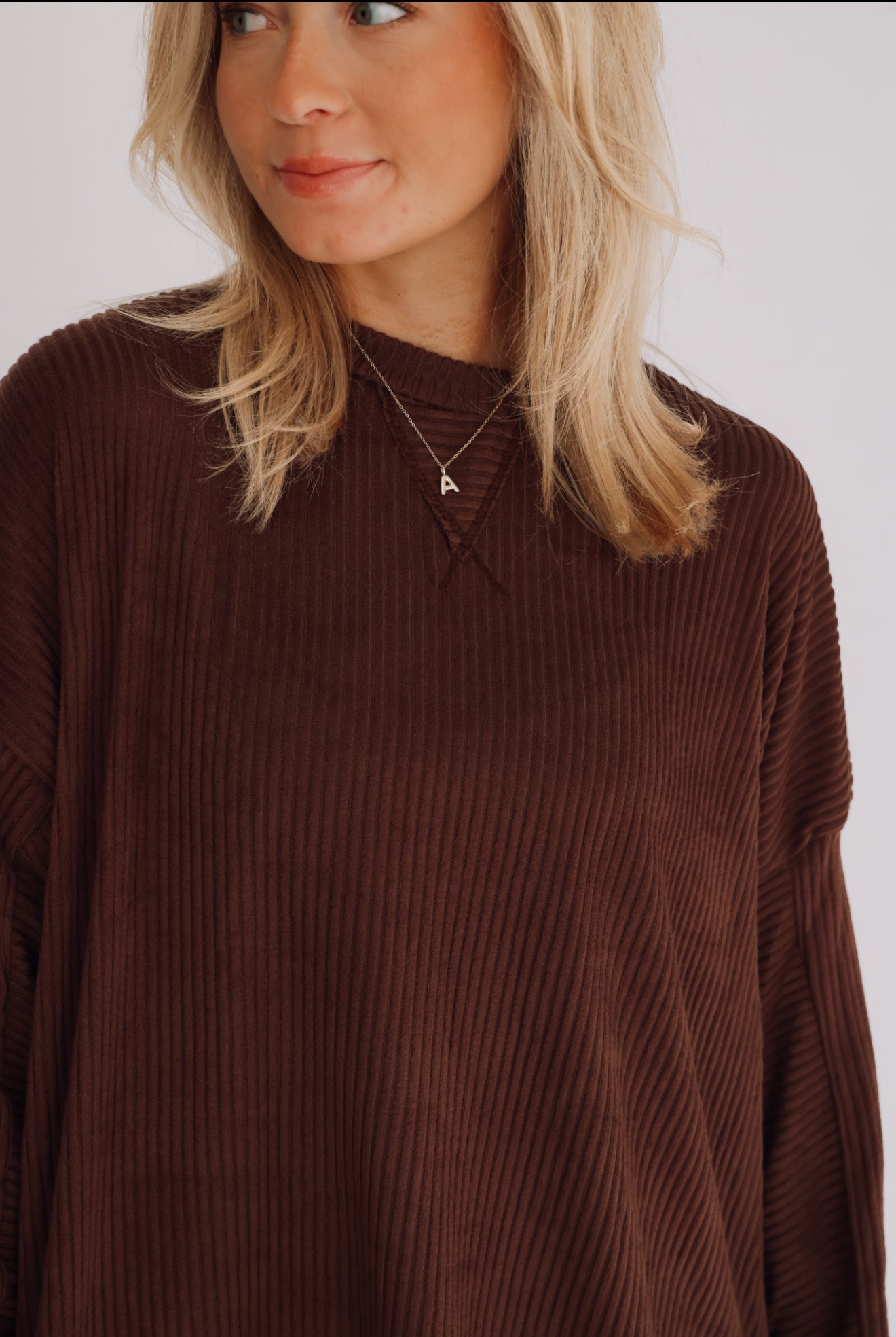 Toffee Fleece Tunic Top