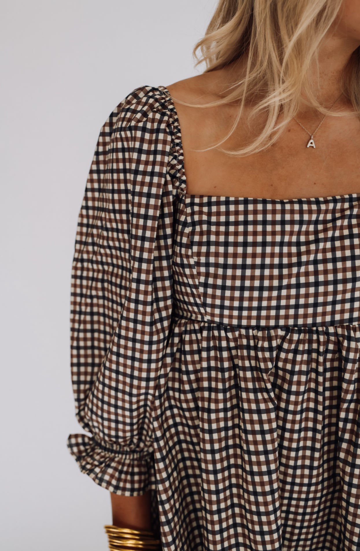 Thankful Days Gingham Dress