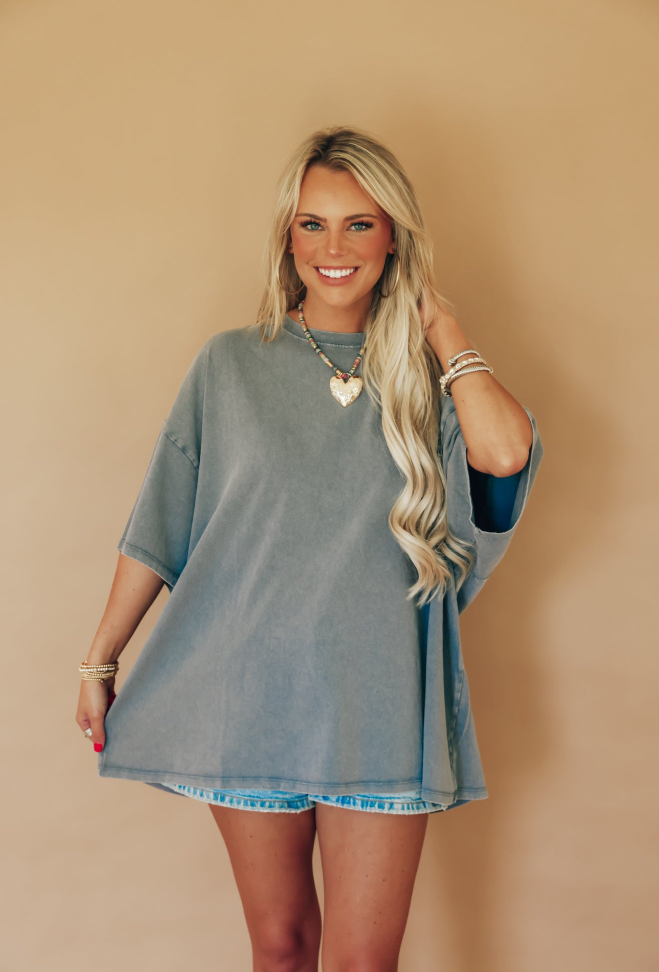 Navy Coast Mineral Washed Tee