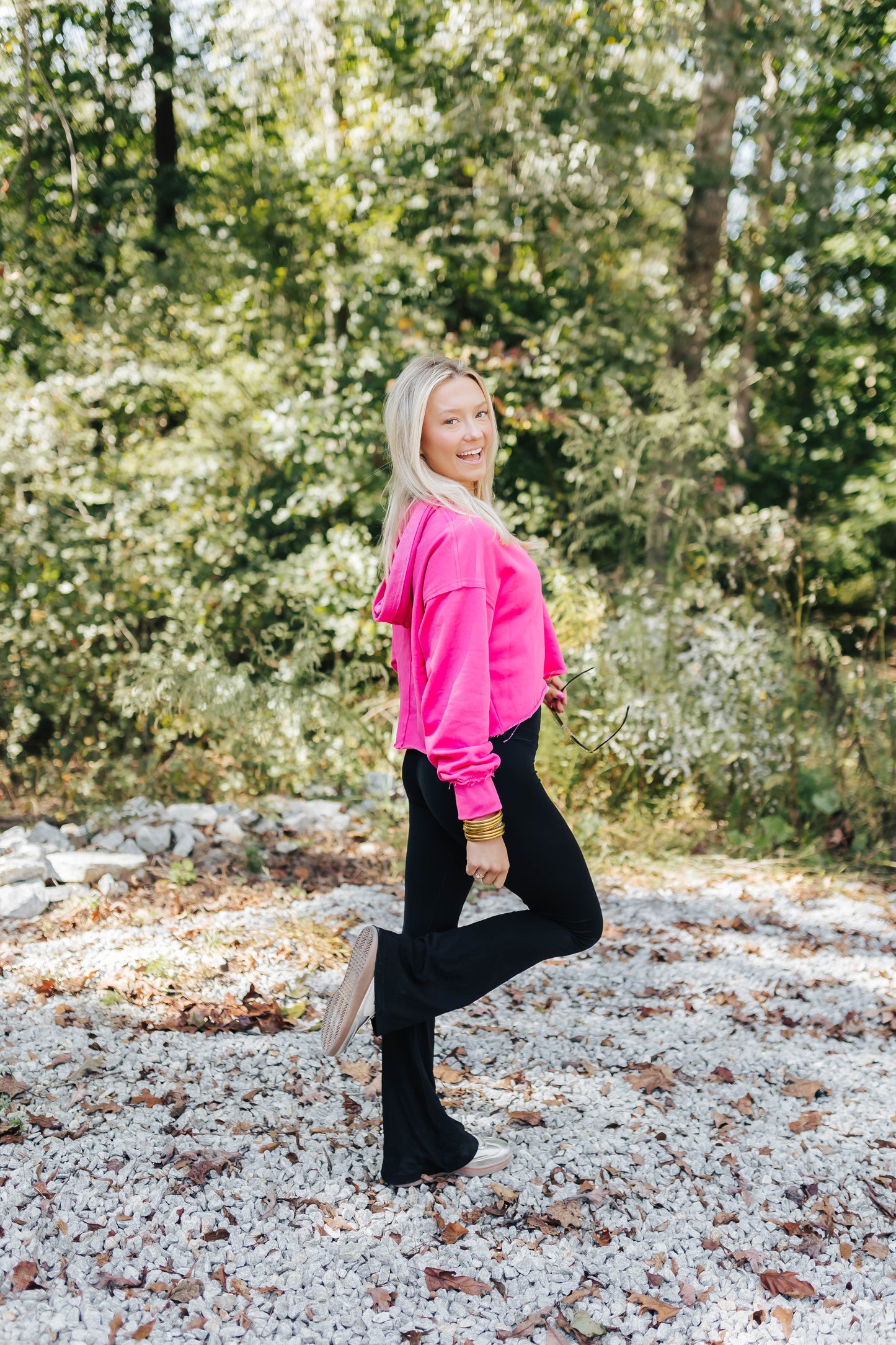 Pink Hoodie Sweatshirt