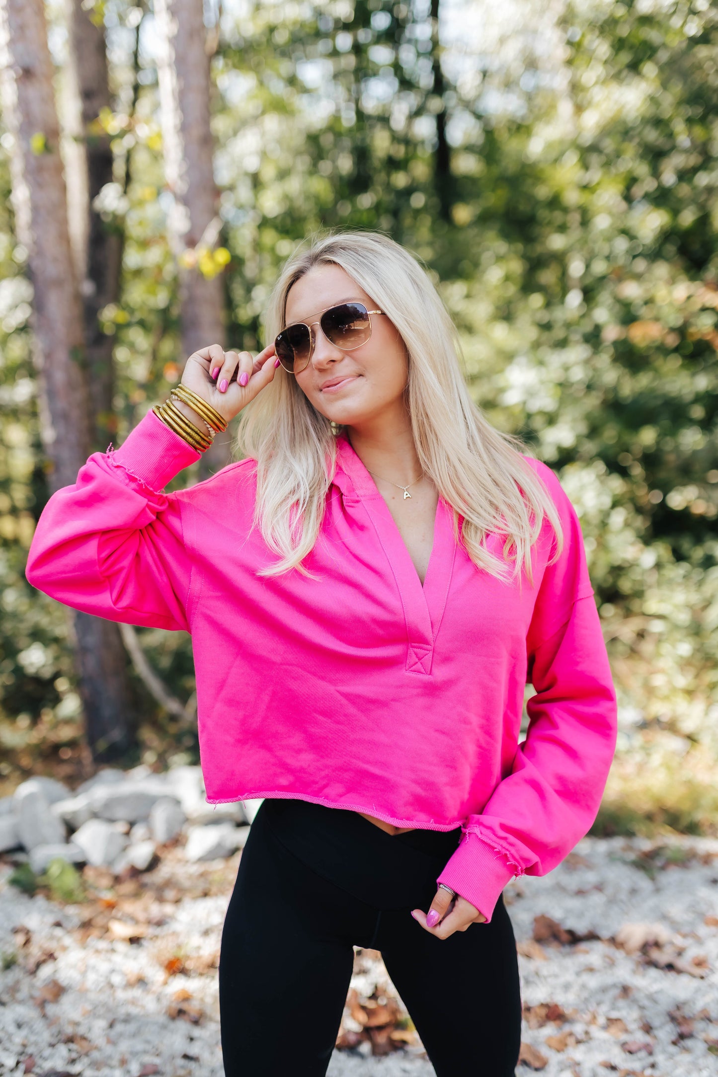 Pink Hoodie Sweatshirt