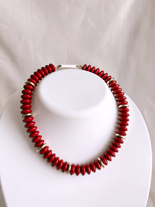 Glory Days Red Necklace