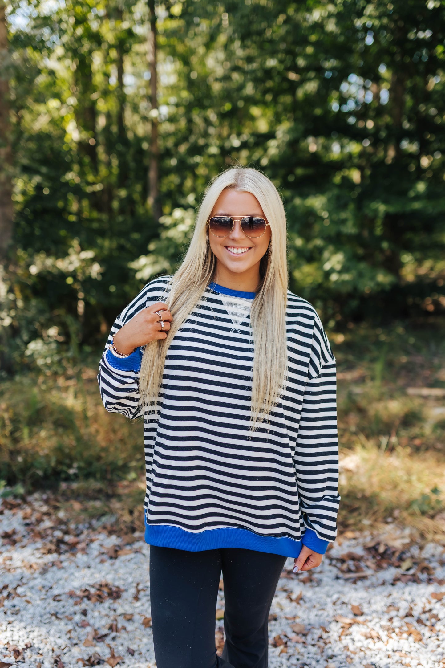 Jersey Striped Pullover