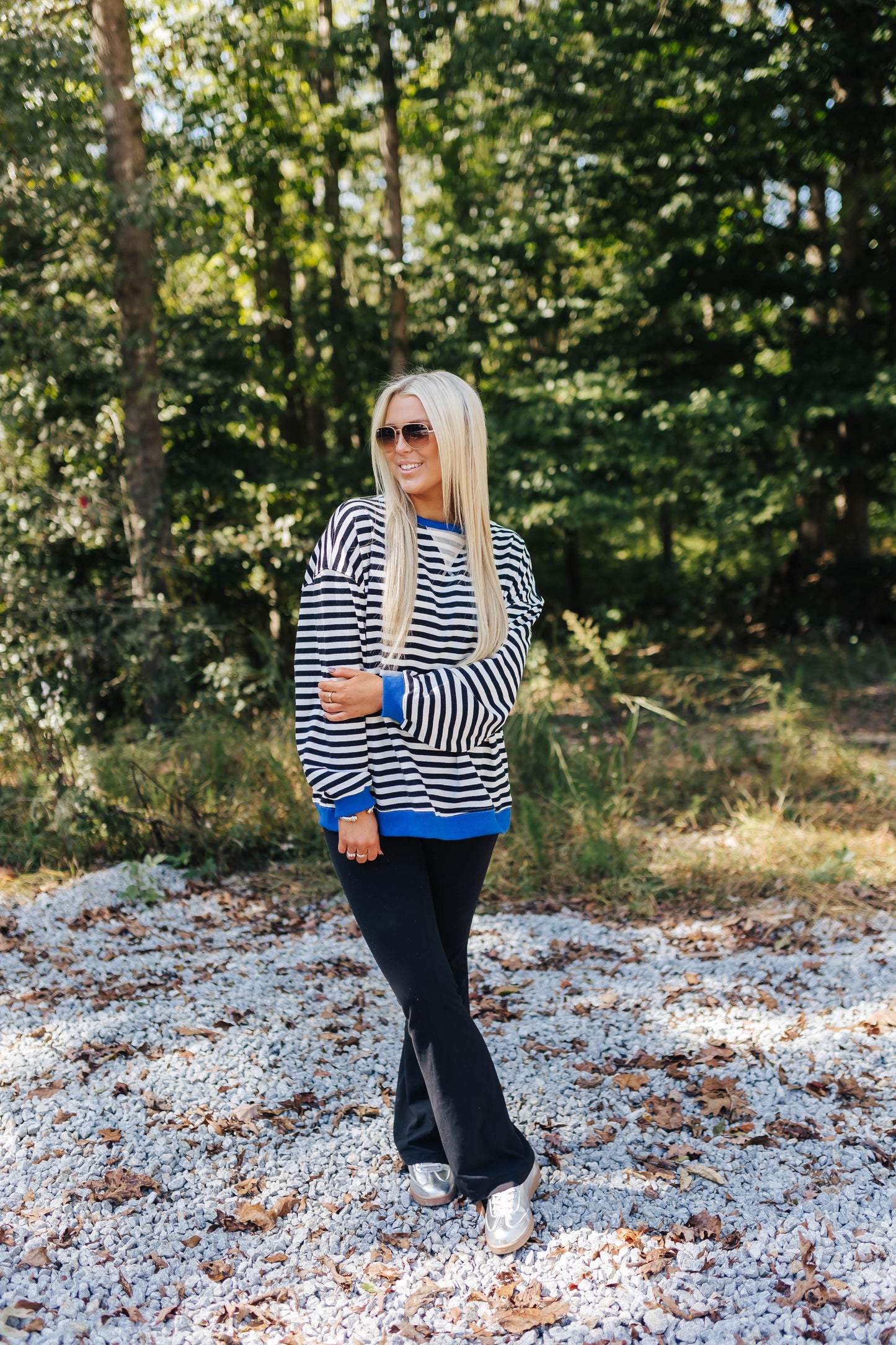 Jersey Striped Pullover