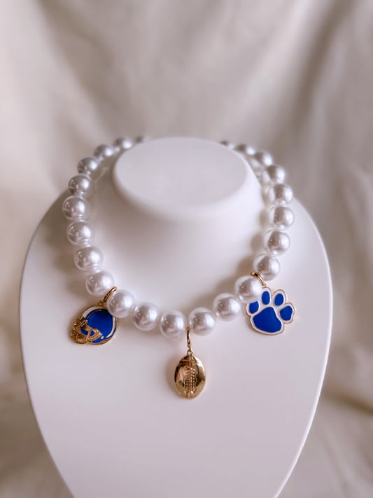 Blue Pride Pendant Necklace