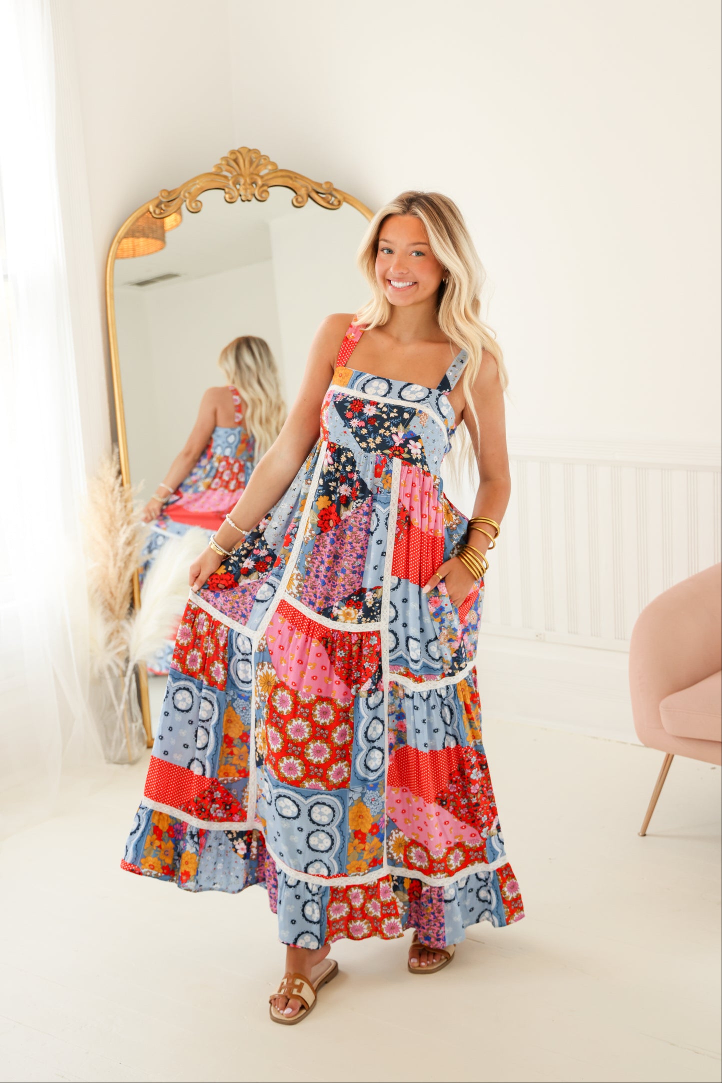 Isle of Palms Patterned Maxi Dress