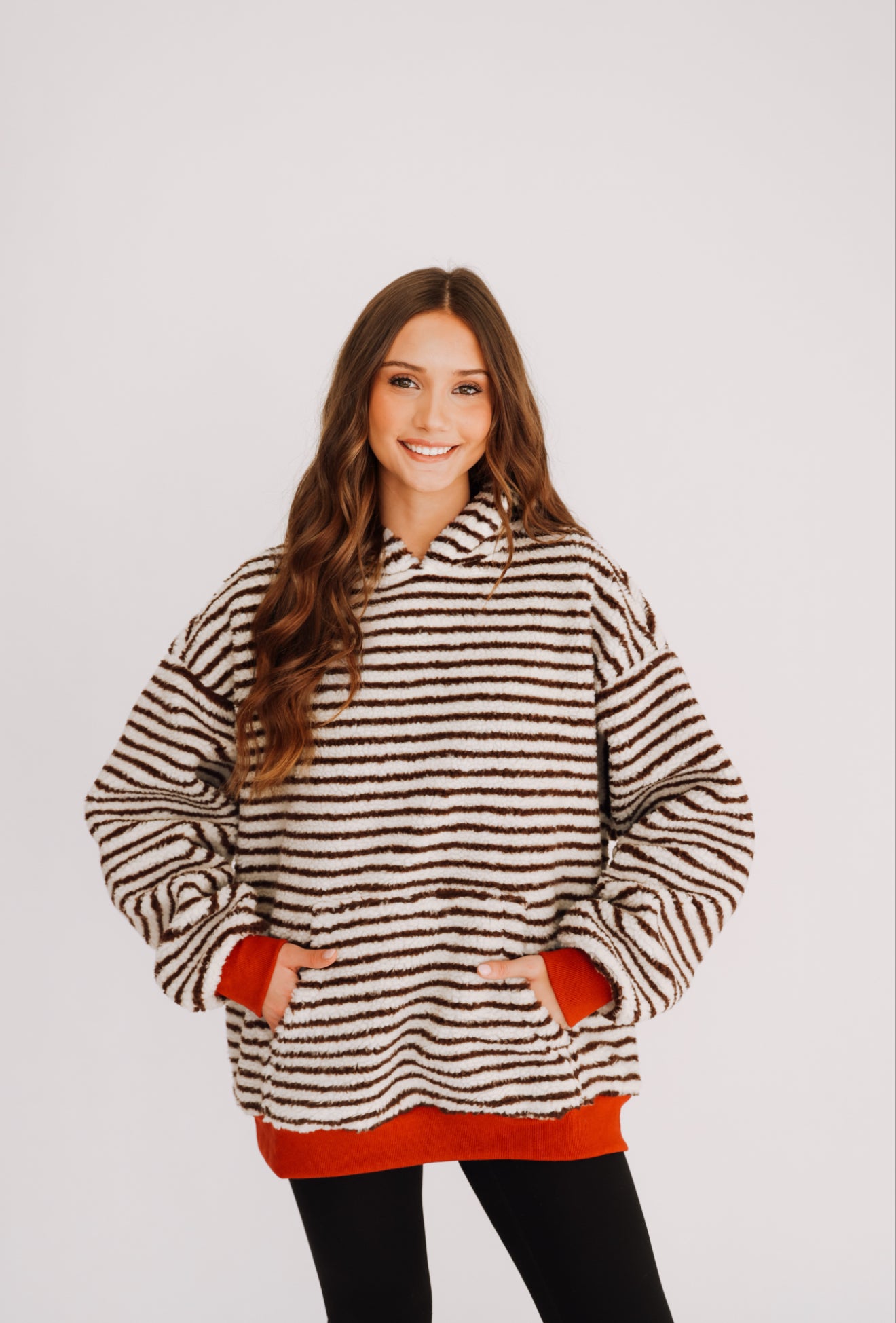 Teddy Striped Hoodie