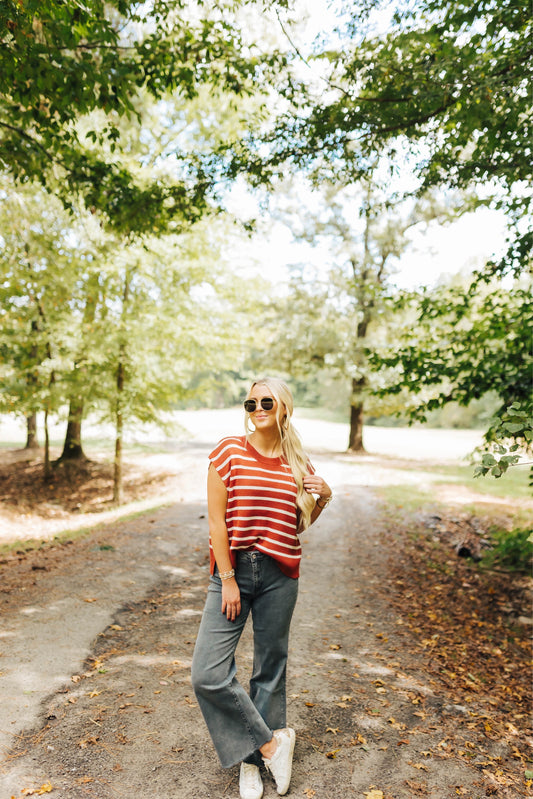 Brick Sweater Top