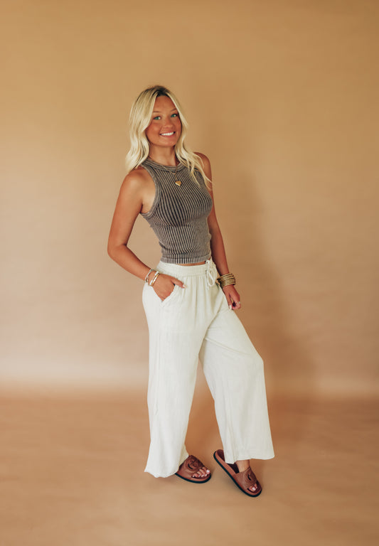 Palm Linen Pants