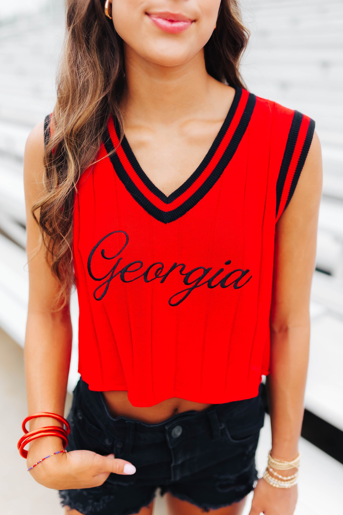 Georgia Ribbed Sweater Vest