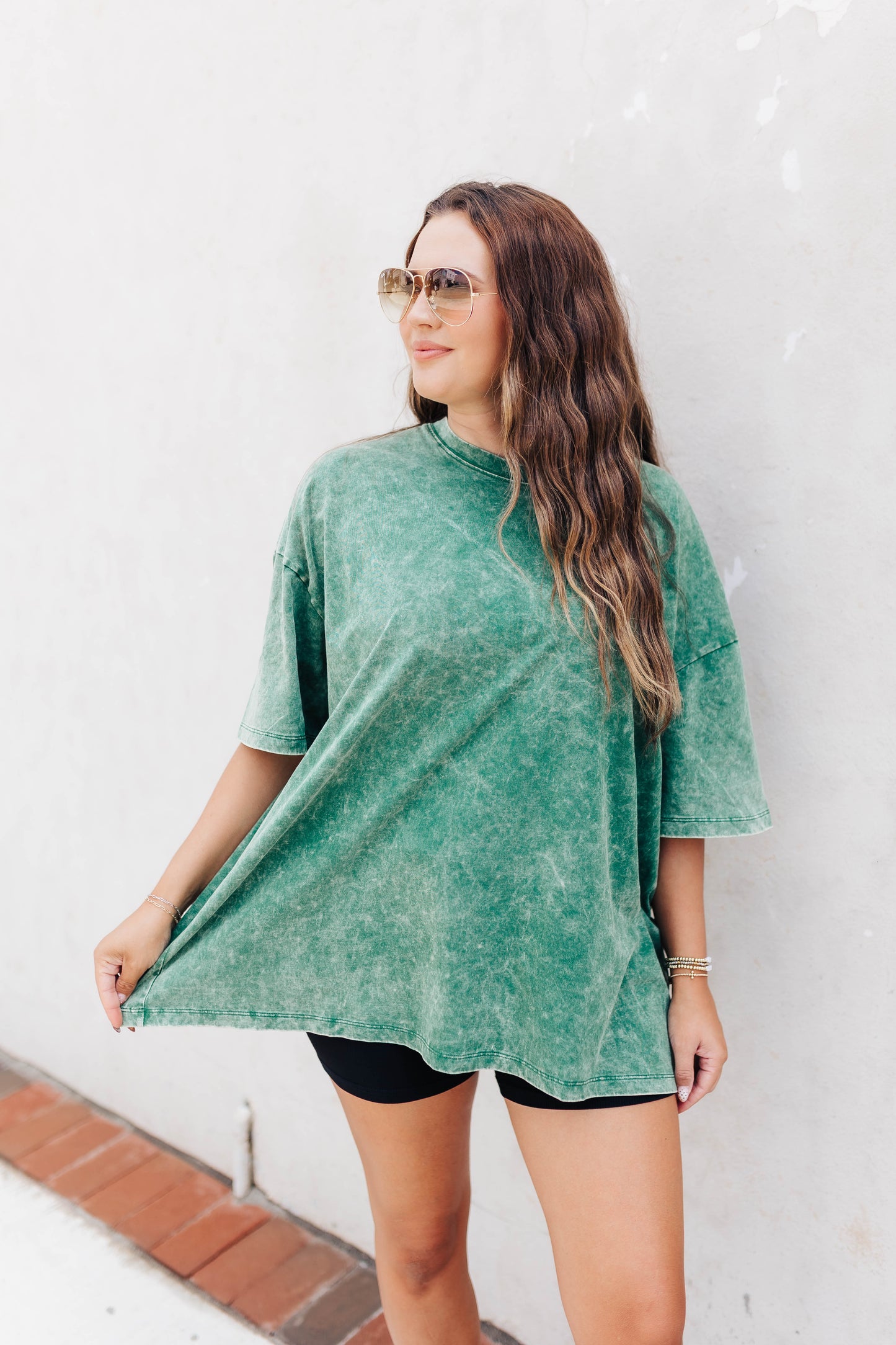 Acid Washed Green Tee
